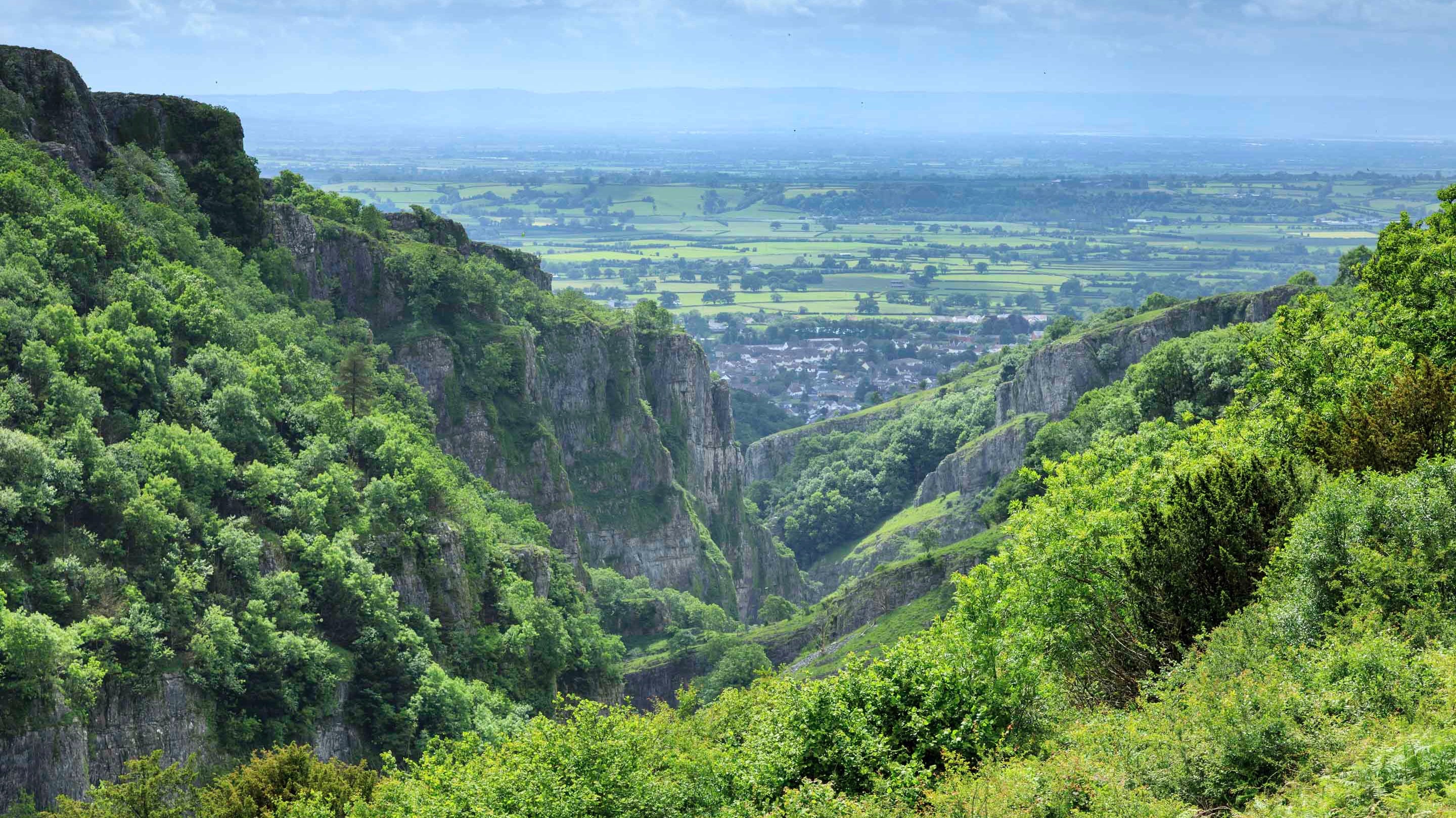 View from a gorge walk in Cheddar Gorge, Somerset